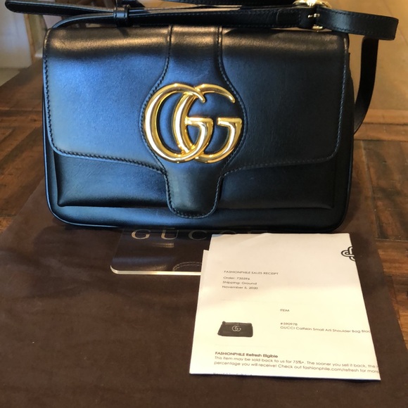 SOLD πΊπΈπΌ Gucci Arli shoulder/crossbody small - Picture 10 of 12
